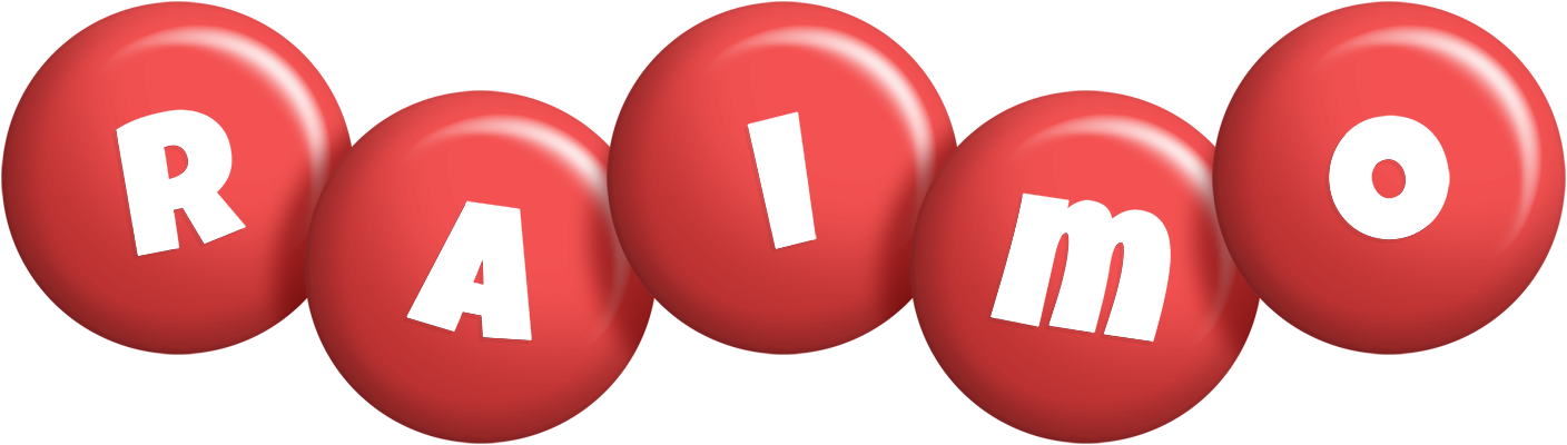 Raimo candy-red logo