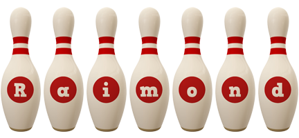 Raimond bowling-pin logo