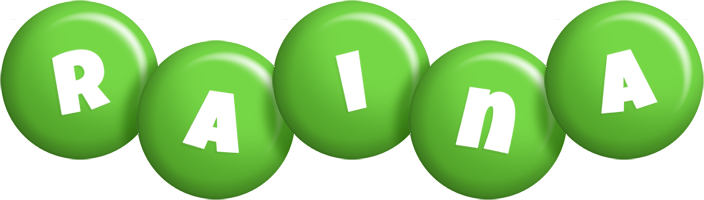 Raina candy-green logo