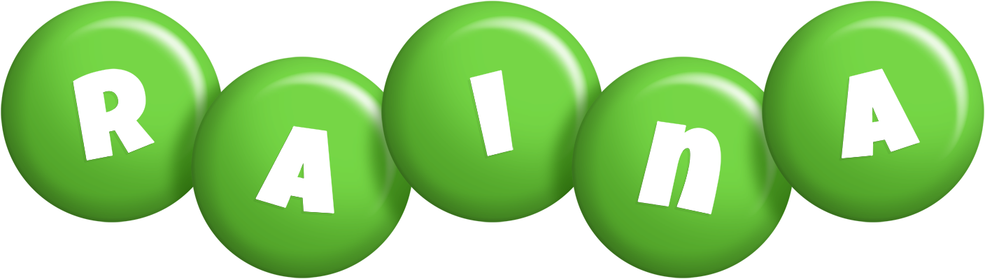 Raina candy-green logo