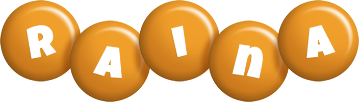 Raina candy-orange logo