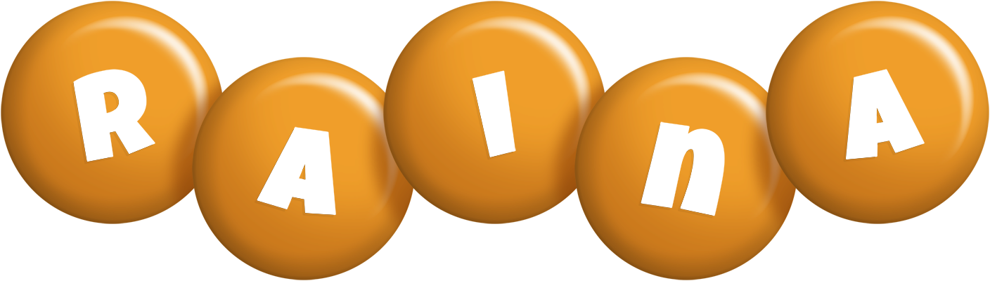 Raina candy-orange logo