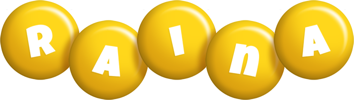 Raina candy-yellow logo