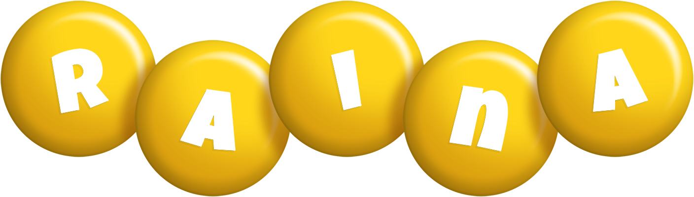 Raina candy-yellow logo
