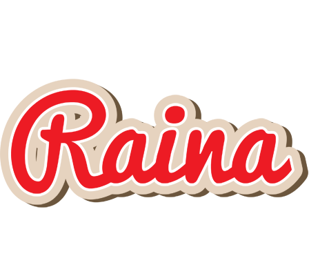 Raina chocolate logo