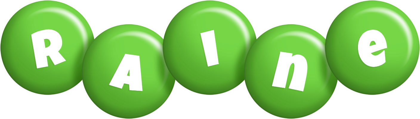 Raine candy-green logo