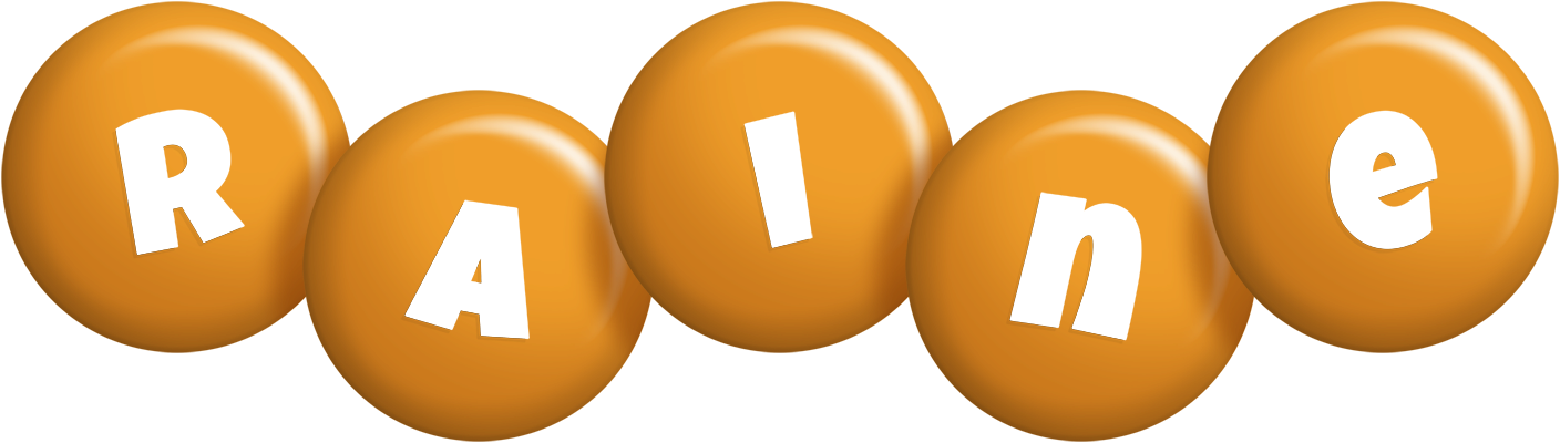 Raine candy-orange logo