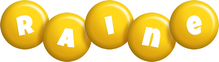 Raine candy-yellow logo
