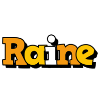 Raine cartoon logo