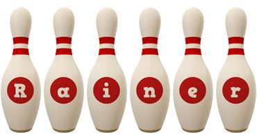 Rainer bowling-pin logo