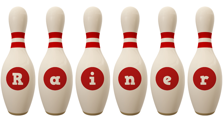 Rainer bowling-pin logo