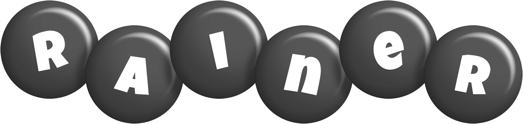 Rainer candy-black logo