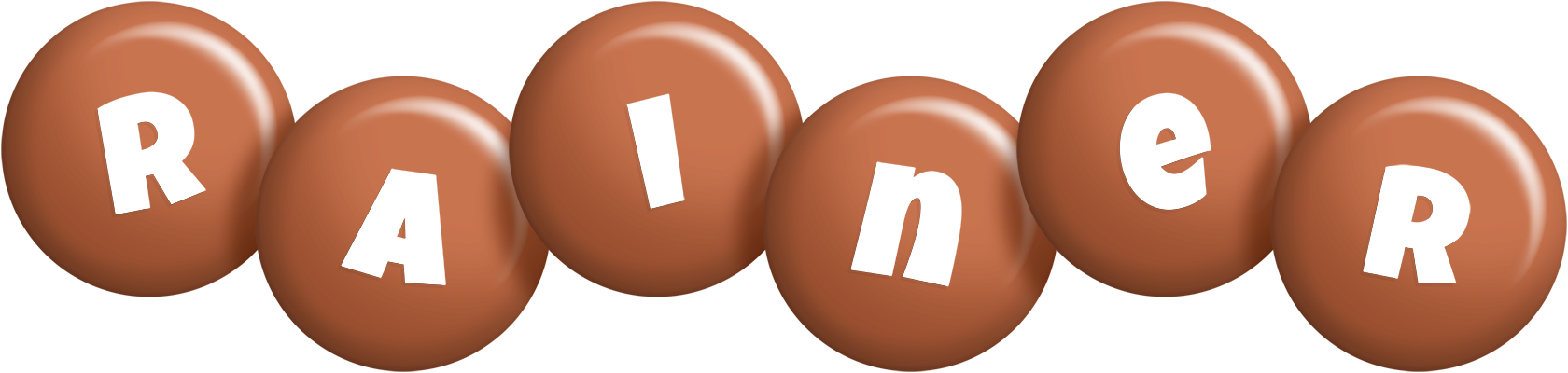Rainer candy-brown logo