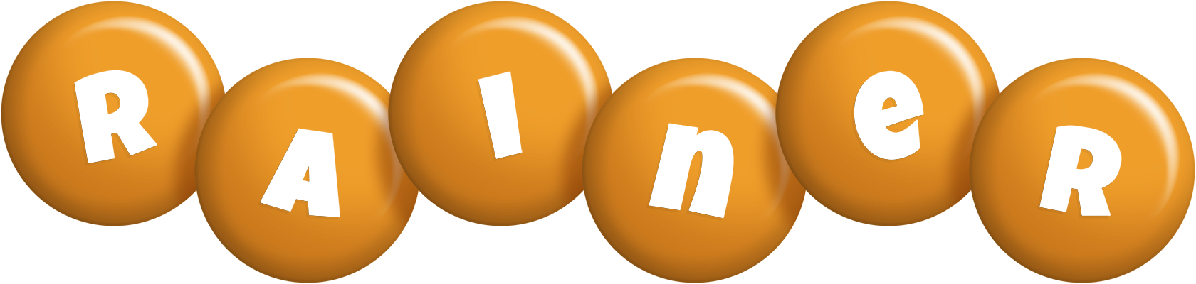 Rainer candy-orange logo