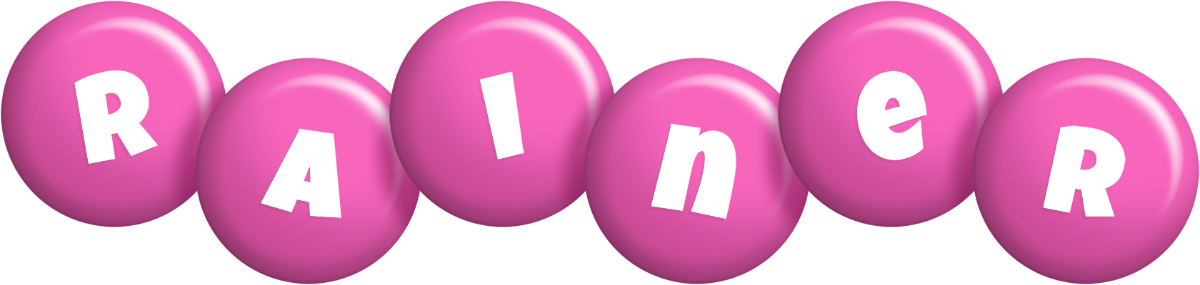 Rainer candy-pink logo
