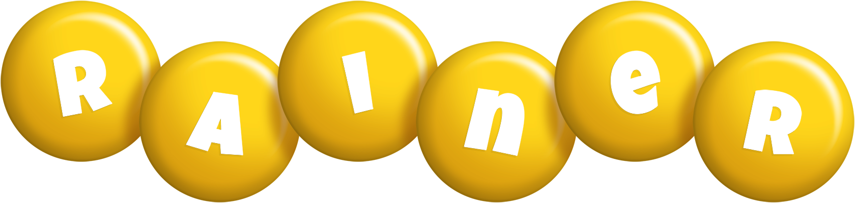 Rainer candy-yellow logo