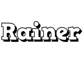 Rainer snowing logo