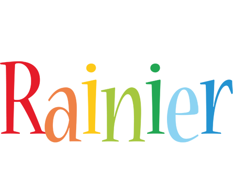 Rainier birthday logo