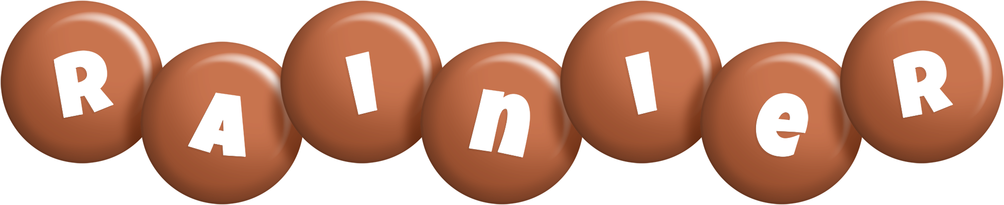 Rainier candy-brown logo