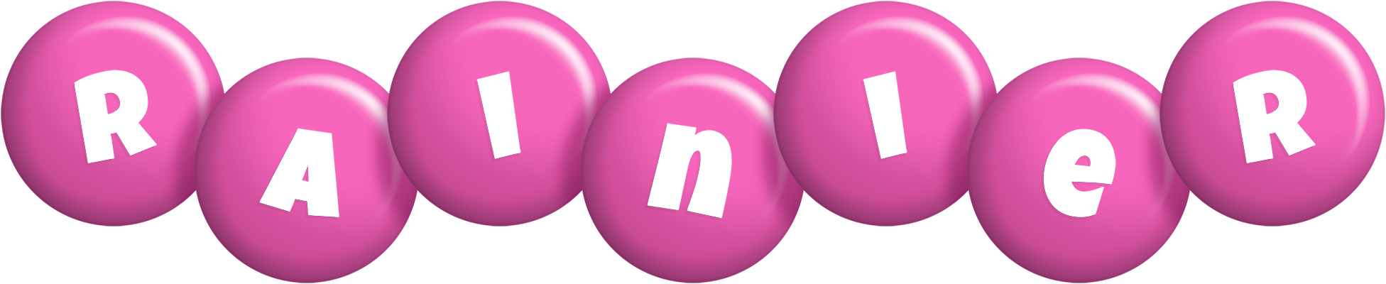 Rainier candy-pink logo