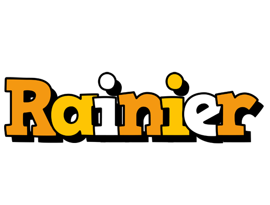 Rainier cartoon logo