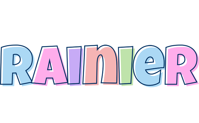 Rainier pastel logo