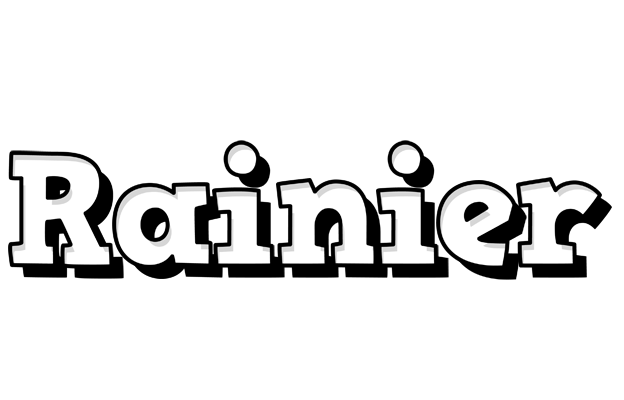 Rainier snowing logo