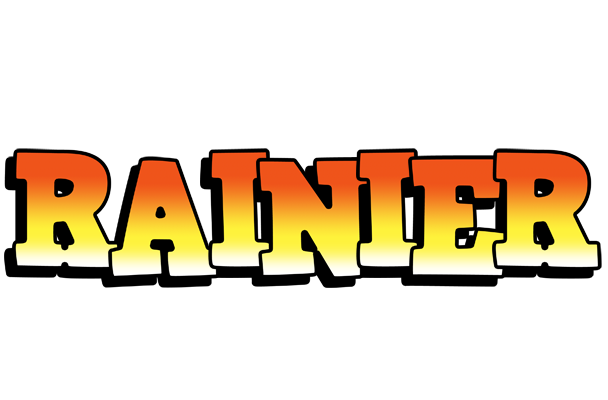 Rainier sunset logo
