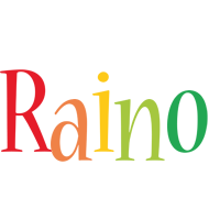 Raino birthday logo