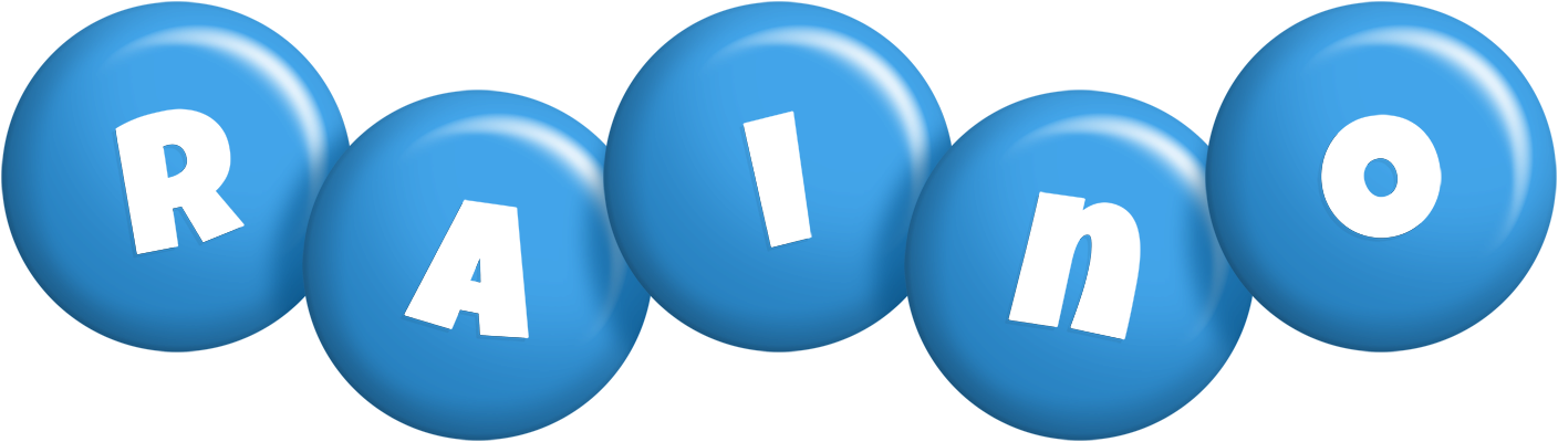 Raino candy-blue logo