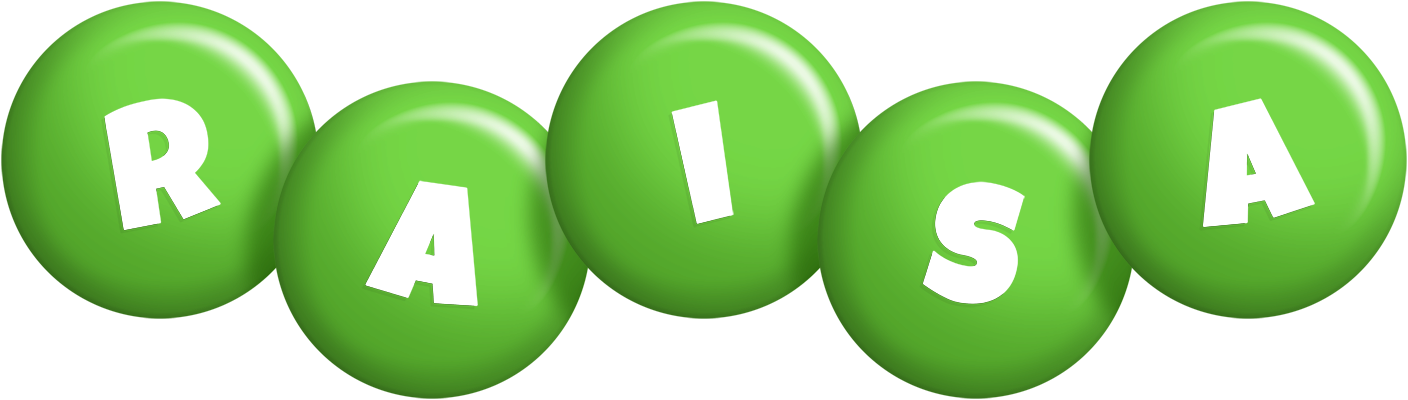 Raisa candy-green logo