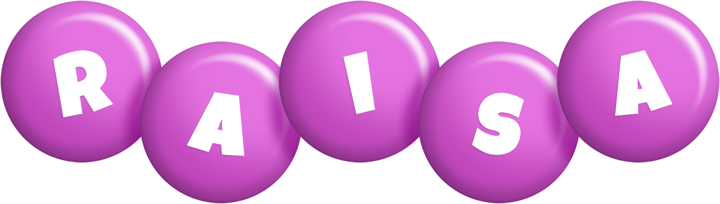 Raisa candy-purple logo