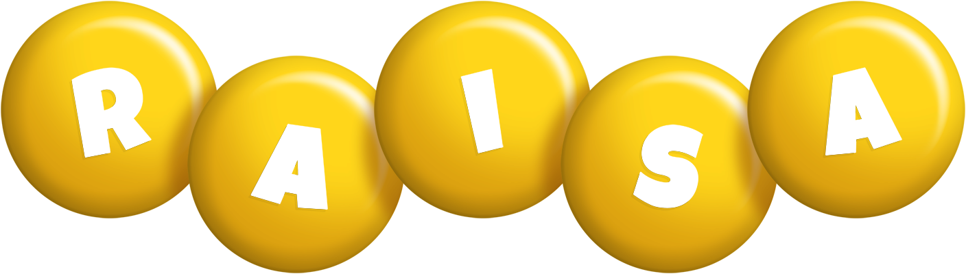 Raisa candy-yellow logo