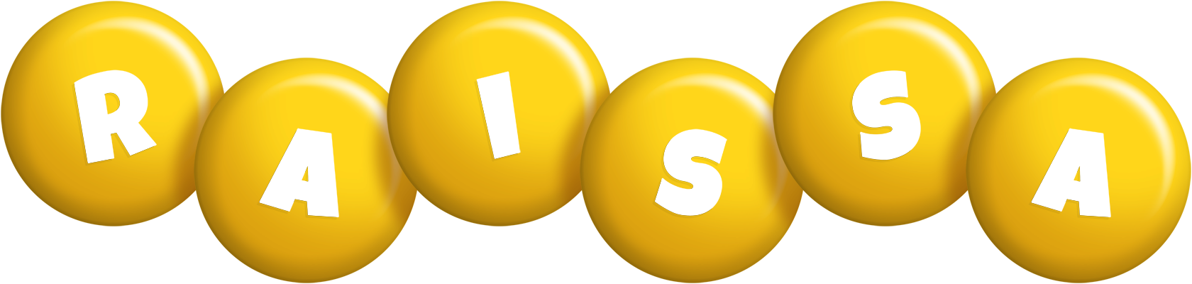 Raissa candy-yellow logo