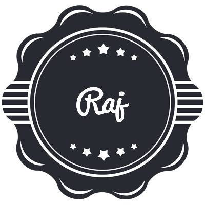 Raj badge logo