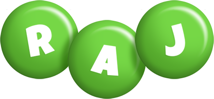 Raj candy-green logo