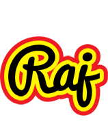 Raj flaming logo