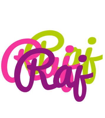 Raj flowers logo