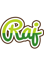 Raj golfing logo