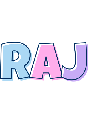 Raj pastel logo