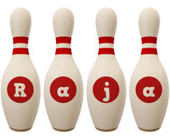 Raja bowling-pin logo