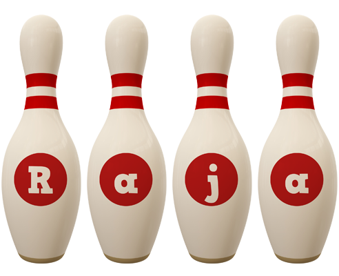 Raja bowling-pin logo
