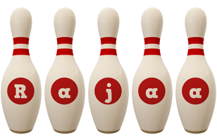 Rajaa bowling-pin logo