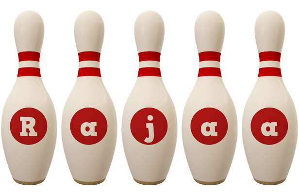 Rajaa bowling-pin logo