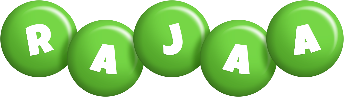 Rajaa candy-green logo