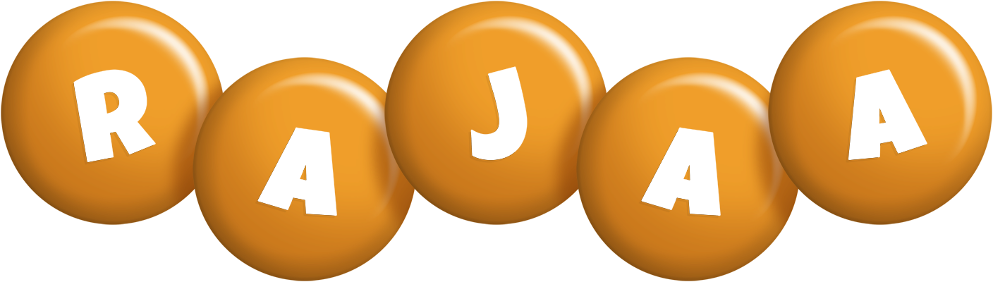Rajaa candy-orange logo