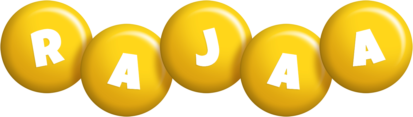 Rajaa candy-yellow logo