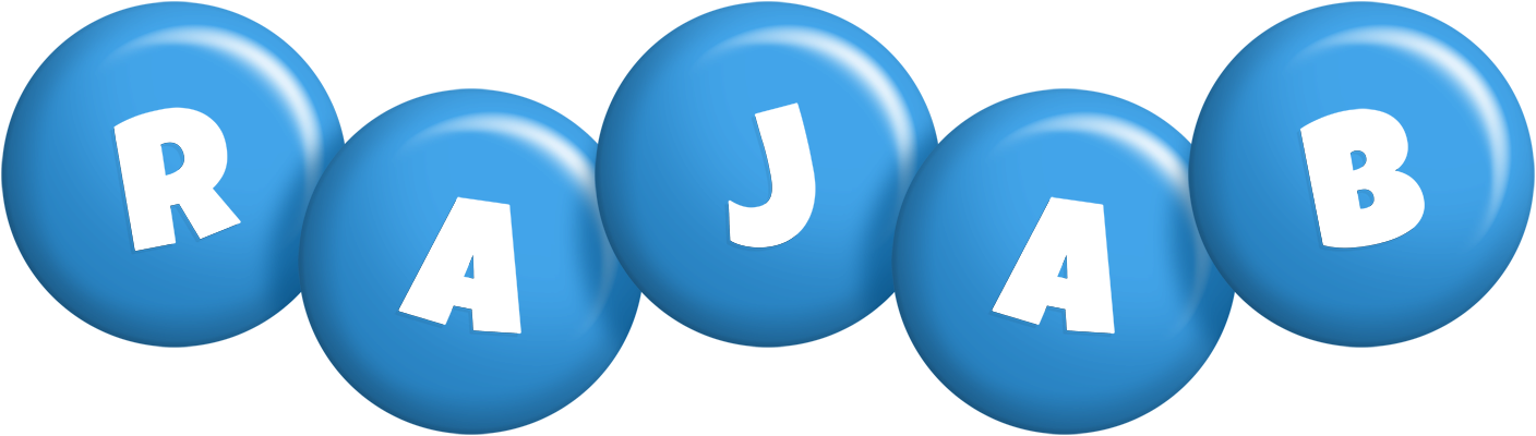 Rajab candy-blue logo