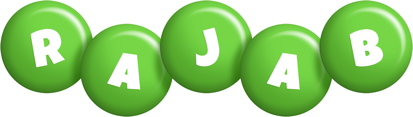 Rajab candy-green logo