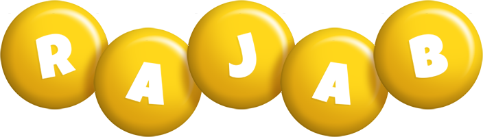 Rajab candy-yellow logo